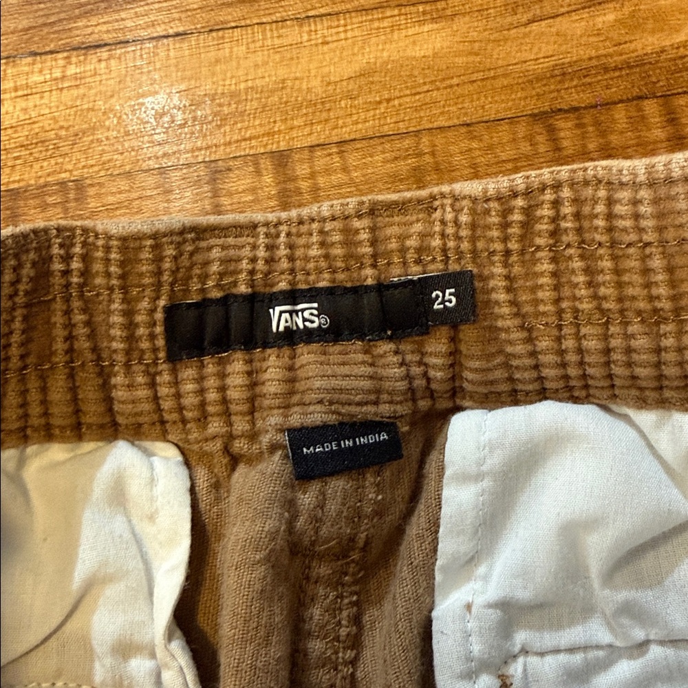 Vans Pants Womens 25 Corduroy Marty Straight Leg High Waisted (e1) - Picture 2 of 5